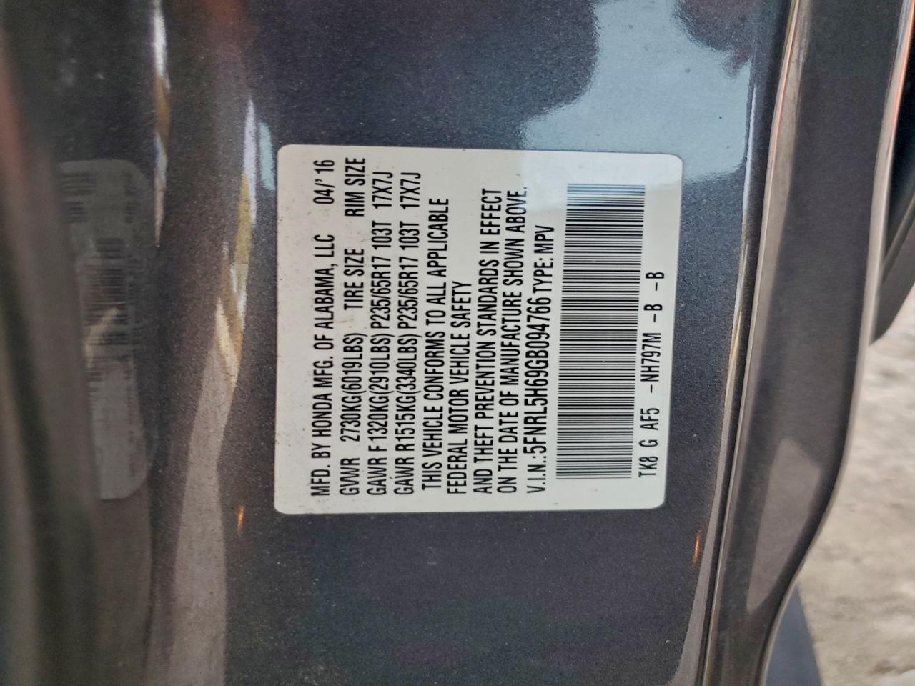 Honda Odyssey Exl Image 9