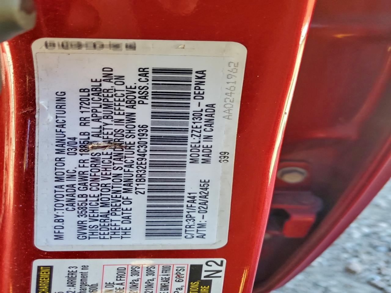 Toyota Corolla Ce Image 5