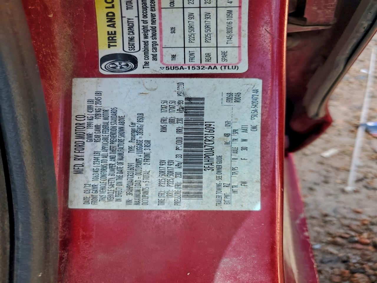 Ford Fusion Sel Image 9