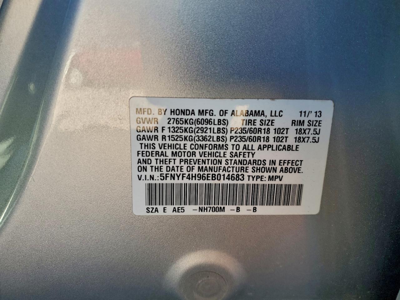 Honda Pilot Touring Image 9